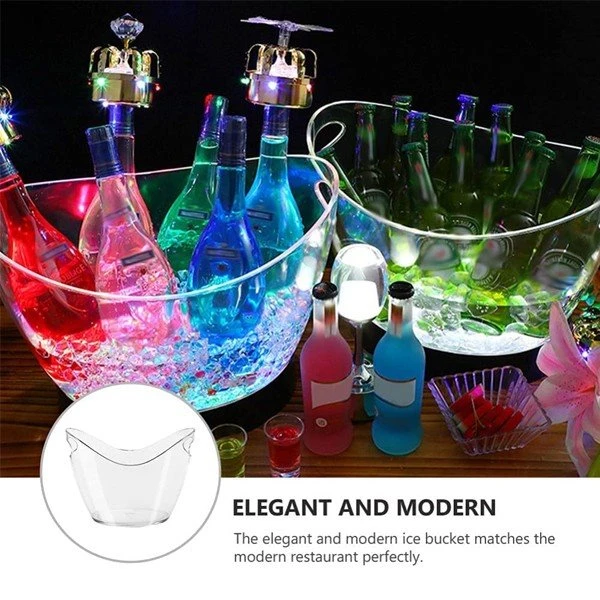 Customized Plastic Clear Ice Bucket