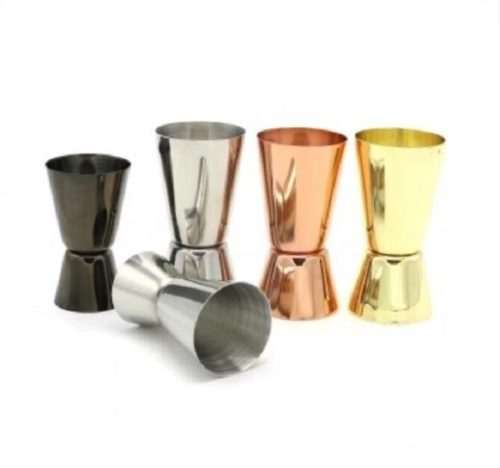 customized silver stainless steel jigger